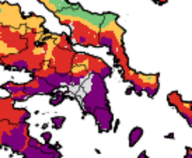 Άκρως επικίνδυνη για πυρκαγιές η 14η Σεπτεμβρίου με ισχυρούς ανέμους σε όλη την Ανατ. Αττική (Χάρτες)