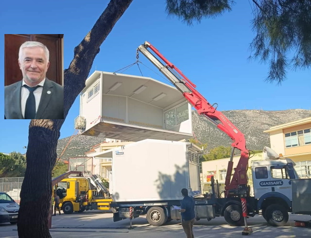 Γυμνάσια Παιανίας: Τοποθετήθηκαν τα πρώτα προκάτ – Μηνυτήρια αναφορά για τους βανδαλισμούς της κατάληψης 