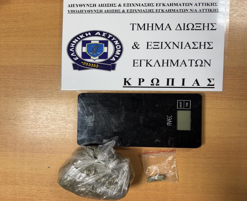 Αγ. Μαρίνα Κορωπίου: Ευνοούμενος κρατούμενος παραβίασε άδεια και συνελήφθη με ναρκωτικά 