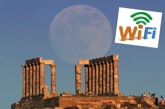 Στον Ναό του Ποσειδώνα στο Σούνιο και με δωρεάν wifi!