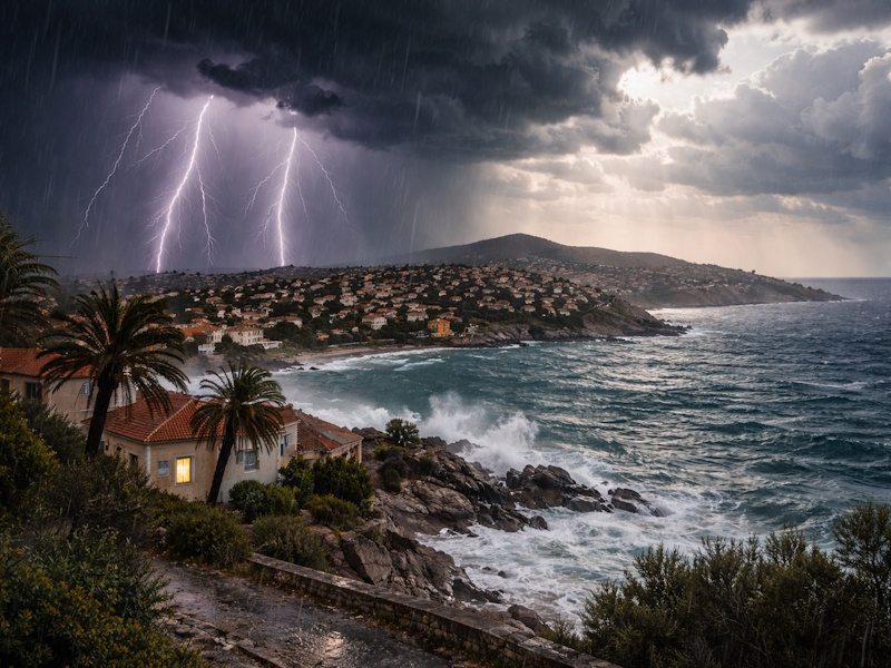 Η πορεία της κακοκαιρίας στη ΝΑ Αττική την Τετάρτη και την Πέμπτη (1 και 2/4)