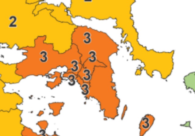 Κορωνοϊός: Η Ανατολική Αττική μεταξύ των 22 περιοχών της χώρας που βρίσκονται σε επίπεδο 3 - αυξημένης επιτήρησης!