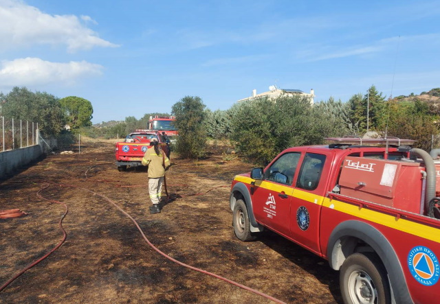 Αγ. Μαρίνα Κορωπίου: Άμεση η κατάσβεση φωτιάς ανάμεσα σε σπίτια 