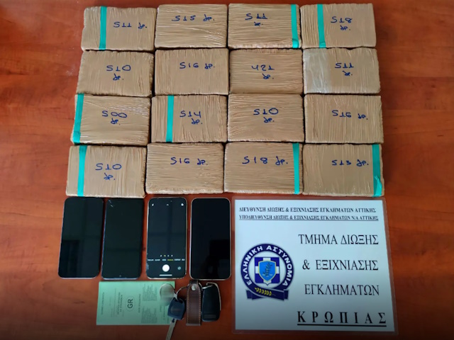«Θησαυρός» ναρκωτικών κρυμμένος κάτω από παλέτες στη Βαλομάνδρα