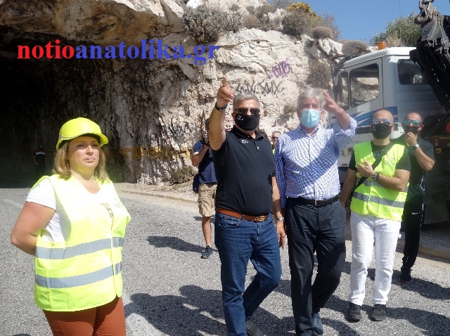 Τρύπα Καραμανλή: Αυτοψία Πατούλη – Κοσμίδη για την ασφάλεια διερχομένων και μαθητών (Βίντεο & Φωτός)