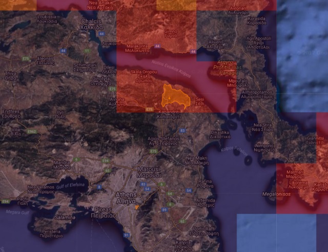 Οι δορυφορικοί χάρτες που δείχνουν το μέγεθος της καταστροφής στη ΒΑ Αττική και διαψεύδουν τα περί 15.000 στρεμμάτων του πρωθυπουργού!