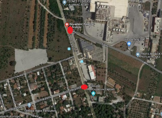 Ζητείται λύση για τα δύο επικίνδυνα σημεία της λεωφόρου Λαυρίου στην περιοχή του Καρελλά Κορωπίου!