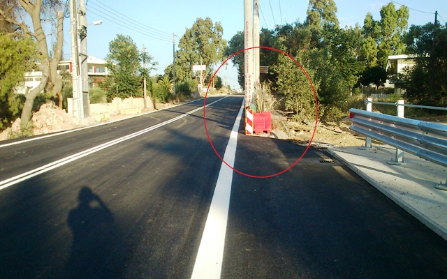 Παγίδα θανάτου κοντά στη «νέα» γέφυρα της Λεωφόρου Σπάτων!