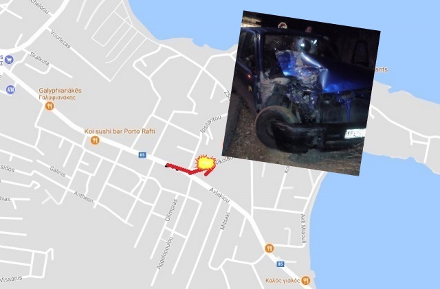 Άγνωστη η αιτία του νέου τροχαίου στο Πόρτο Ράφτη τα ξημερώματα της Δευτέρας! (Φωτός)